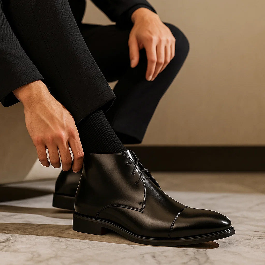 Rafael Leather Cap-Toe Boot